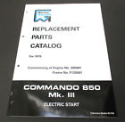 00-5756 Norton Replacement Parts Catalog Manual Book List Commando Uk Made