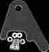 0023-1586ag-1-b Performance Machine Vintage Rear Caliper Brackets Black