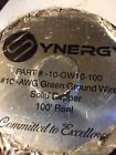 10-gw10-100 Synergy Ft Spool Awg Gauge Green Ground Wire Solid Copper