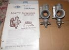 10tt9 Amal Used Carburetor Bodies Literature