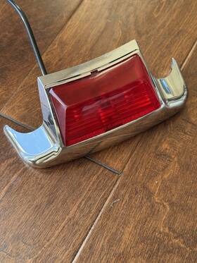 59683-03 2007 Harley Softail Heritage Classic Oem Davidson Back Rear Fender Trim Tip Light Chrome Fls