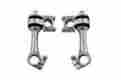 25-2127 Chrome 4 Hd Bt Springer Fork Riser Set Flanders Replica