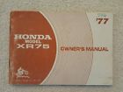 3111606 Honda Original Oem Factory Owners Manual Xr Part