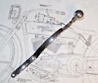 33675-37 Harley Knucklehead Panhead Hand Shift Lever With Shifting Ball Big