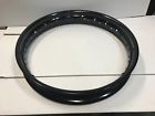 43004-35 Gloss Black Steel Rim Hole Harley Panhead Knuckle Flathead Vl