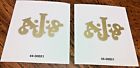 44-00021 Domiracer Ajs Logo Gold Fender Mudguard Transfer Sticker Decal Pair