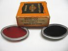 4526-39 Nos Old Harley Davidson Cat Eye Dash In Box Red