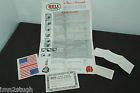 500tx Bell 1971 Toptex Magnum Helmet Paperwork Stickers Guarantee Card