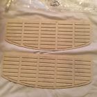 50618-66 Harley Davidson New Shovelhead Floorboard Mats White Accessory