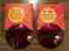 5632 S M Lamp Co Los Angeles Auto Motorcycle Fog Lens Red Glass 1 Set