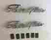 59196-65 Harley Electra-glide Fender Emblems Panhead