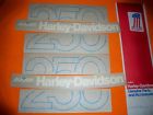 60988-78p Harley Davidson Aermacchi Amf Nos For Blue Tank Decal Set