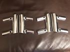 90919-68 90920-68 Harley Nos Saddlebag Guard Rail Clamps Shovelhead Panhead Fl Flh