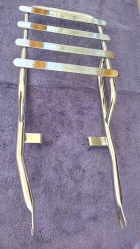 5522 American Cycling Vintage Chrome Motorcycle Luggage Rack Nice Small