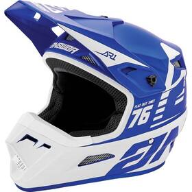 0411-2633-1552 Answer Ar1 Bold Youth Helmet Small Blue Reflex/white - Used