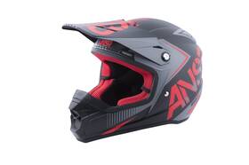 459991 Answer Snx 2 Graphics Youth Helmet Small Black/gray/red
