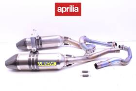 75110tk Aprilia #119 Arrow Dual Titatnium Exhaust Pipe System Sxv 450 550 2007-2011