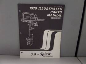 0185-142 Arctic Enterprises Illustrated Parts Manual 1979 3.5hp Spirit Outboard