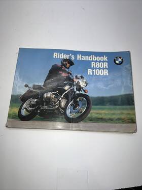 01449799074 Bmw Oem 1991 R80r 91 R100r 1993 Mystik 94 User Maintenance Manual Book