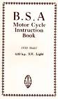Bs040 B.s.a 1930 Motor Cycle