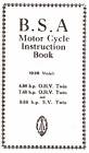 Bs047 B.s.a 1936 Motor Cycle