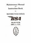 Bs085 B.s.a Motor Cycle 500