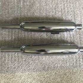 70-9206 Bsa 650 Firebird Mufflers Pair 1969-70