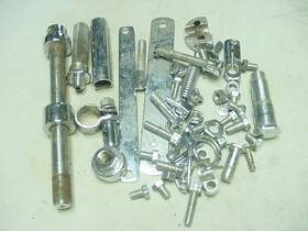 68-3244 Bsa Original Oe A65 A50 Chromed Parts Lot Bling For Your Thing All Nice Bits A6