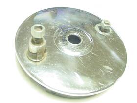 67-6180 Bsa Triumph A7 A10 Rear Brake Plate With Shoes Part # Fair Chrome Good Used