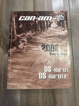 219100264 Can-am Factory Shop Service Manual 2008 Ds450 Efi Efix