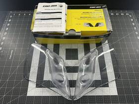 219400362 Can-am Spyder Rt Roadster Clear Adjustable Side Wind Deflectors Kit