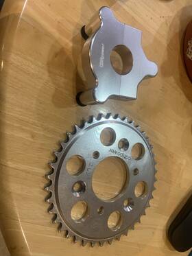 Cdh-132 Cdhpower Used Rear Hub Adapter 1 Inch And 40t Cnc Sprocket For Gas Motorized Engine Kit