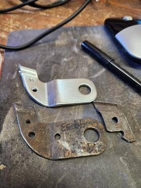56605-49 Cimarron Cycle Works Harley Linkert Pan 1949-53 Throttle Cable Brackets And Parts Lot Usa