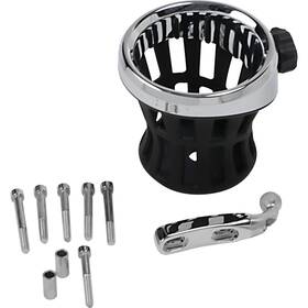 0636-0019 Ciro Open Box Drink Holders Perch Mount - Chrome For Harley-davidson
