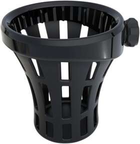 50911 Ciro Big Ass Perch Mount Drink Holder Black Aluminum Rubber Cup