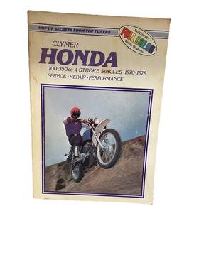 0-89287-184-9 Clymer 1970-1978 Honda 100-350cc 4-stroke Service Repair Shop Manual Book