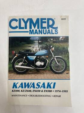 Clymer 024185767947 M355 Service Shop Repair Manual Kawasaki Kz400/z440 En450/500 74-95