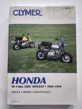 M310-13 Clymer Service Shop Repair Manual Honda 50-110cc Ohc Singles 1965-1999