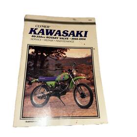 M350-9 Clymer Physical Book For Kawasaki 80-350cc Rotary Valve 1966-2001 Free Shipping