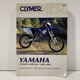 M406 Clymer Yamaha Yz250f And Wr250f Service Shop Repair Manual 2001-2003 Used