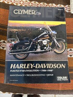 M422-3 Clymer Service Shop Repair Manual Harley Flh / Flt Fxr Evolution 84-98
