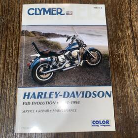 M424-2 Clymer Manual Book For Harley-davidson Fxd Evolution 1991-1998 Paperback