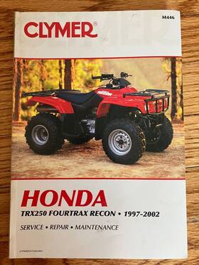 M446 Clymer Service Repair Manual 1997-2002 Trx250 Fourtrax Recon
