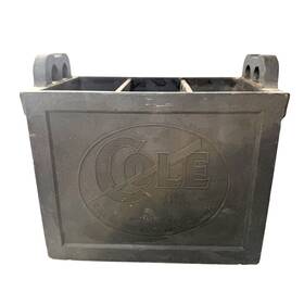 Ys-613 Cole Vtg Battery Case 6 Volt Hard Rubber Black Chicago 1950s Tar Top Rare