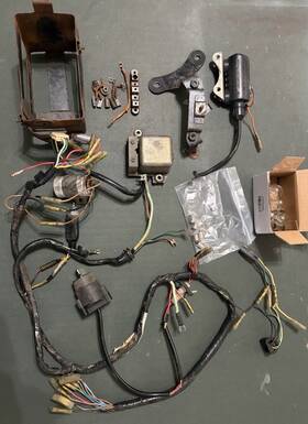 44482590 Dt 1974 Yamaha Dt125a Electrical Parts Wiring Harness Ignition Switch &key