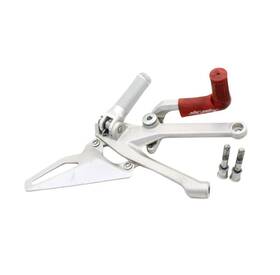 46410541b Ducati 2018 - 2024 Panigale V4 V4s Left Rearset Straight Bolts Hardware Silver