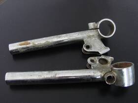 M131.5 Ducati Vintage Bevel Single 31.5mm Clip On Handlebars L And R 175 200 250 Mach 1