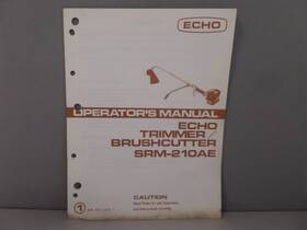 Srm-210ae Echo 561-2423 Operators Manual Trimmer And Brushcutter 898 1