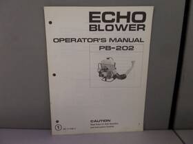 571-0066 Echo Operators Manual Blower Pb-202 898