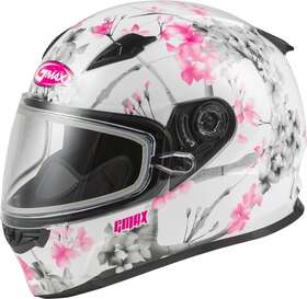 F2496857 G-max Ff-49s Blossom Womens Helmet X-large White/pink/gray
